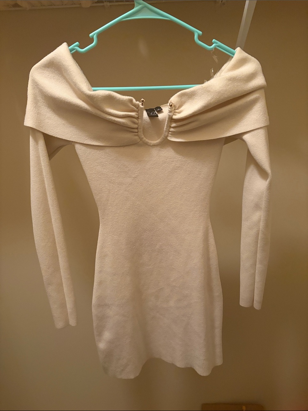 Windsor Off the Shoulder Sweater mini dress